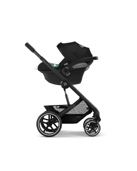 Коляска прогулочная Cybex Balios S Lux New 2023 шасси Black, Moon Black (Черный / шасси Черный)