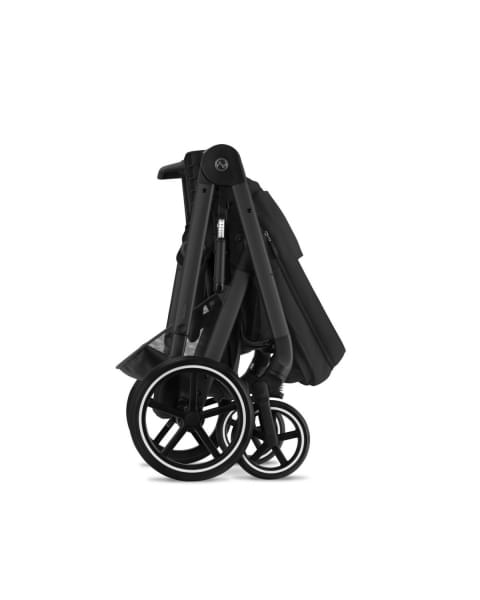 Коляска прогулочная Cybex Balios S Lux New 2023 шасси Black, Moon Black (Черный / шасси Черный)