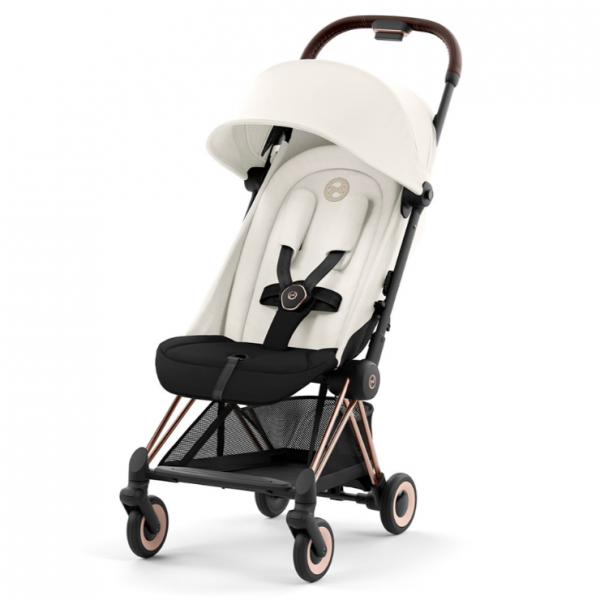 Коляска прогулочная Cybex Coya шасси Rose Gold, Off White (Белый)
