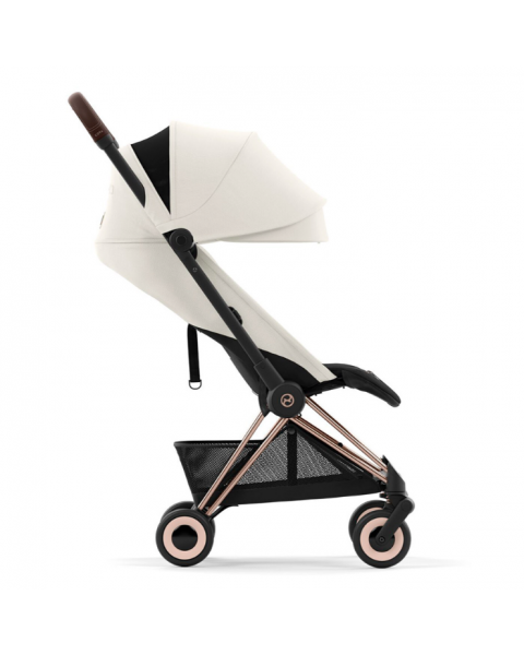 Коляска прогулочная Cybex Coya шасси Rose Gold, Off White (Белый)