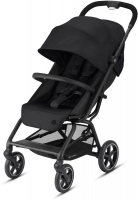 Коляска прогулочная Cybex Eezy S+ 2 BLK (с дождевиком и бампером), Deep Black (Черный)