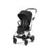 Коляска прогулочная Cybex Eezy S Twist+ 2 SLV (с дождевиком и бампером), Moon Black (Черный)