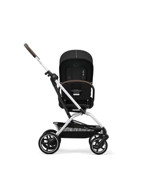Коляска прогулочная Cybex Eezy S Twist+ 2 SLV (с дождевиком и бампером), Moon Black (Черный)