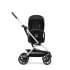 Коляска прогулочная Cybex Eezy S Twist+ 2 SLV (с дождевиком и бампером), Moon Black (Черный)