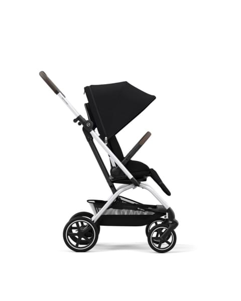 Коляска прогулочная Cybex Eezy S Twist+ 2 SLV (с дождевиком и бампером), Moon Black (Черный)