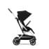 Коляска прогулочная Cybex Eezy S Twist+ 2 SLV (с дождевиком и бампером), Moon Black (Черный)