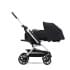 Коляска прогулочная Cybex Eezy S Twist+ 2 SLV (с дождевиком и бампером), Moon Black (Черный)