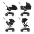 Коляска прогулочная Cybex Eezy S Twist+ 2 SLV (с дождевиком и бампером), Moon Black (Черный)