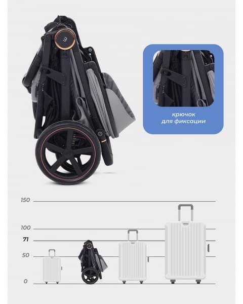 Коляска прогулочная Mowbaby Trail 2025 Grey