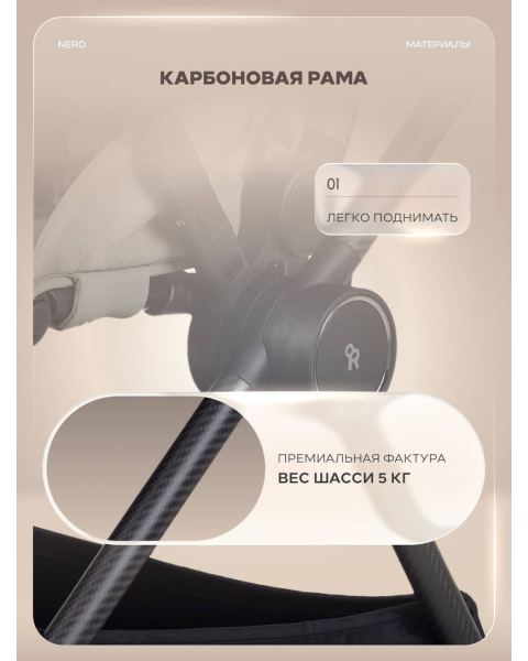 Коляска прогулочная Rant Nero Carbon Grey