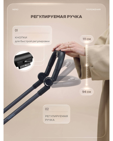 Коляска прогулочная Rant Nero Carbon Grey