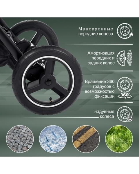 Коляска прогулочная Sweet Baby Suburban Air, Green (Зеленый)