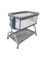 Колыбель приставная Sweet Baby Gioia серая