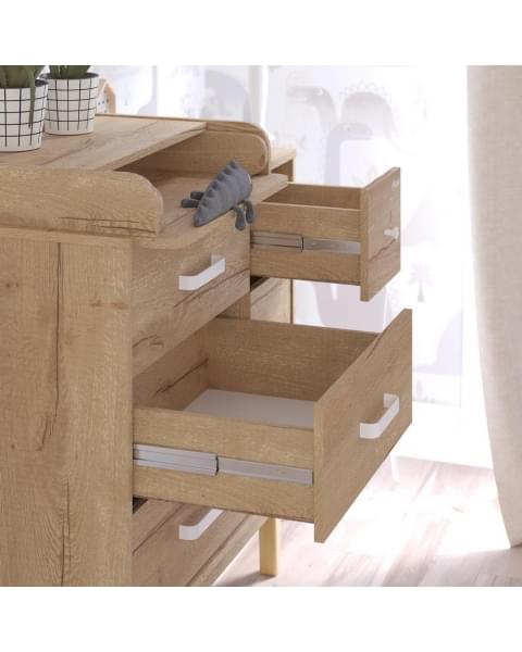 Комод Pituso Kids Vintage Premium, Дуб галифакс