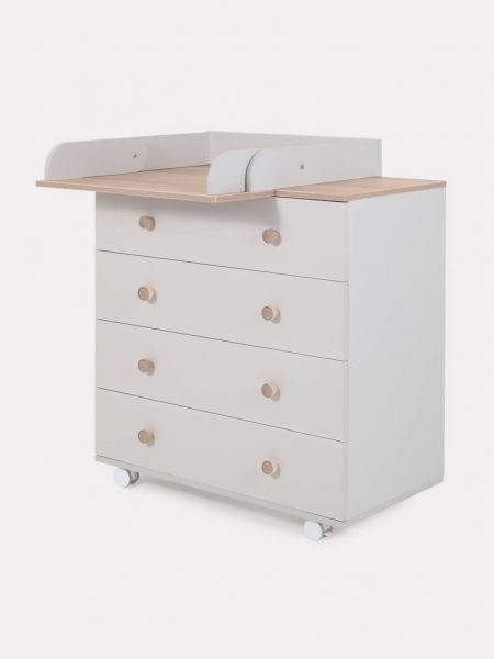 Комод пеленальный Rant Elsa Pro 800/4 с органайзером Crystal beige