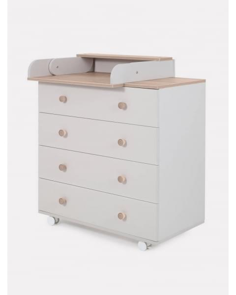 Комод пеленальный Rant Elsa Pro 800/4 с органайзером Crystal beige