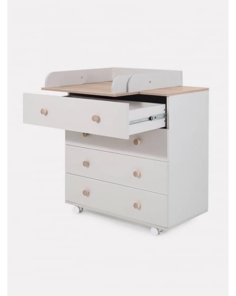 Комод пеленальный Rant Elsa Pro 800/4 с органайзером Crystal beige