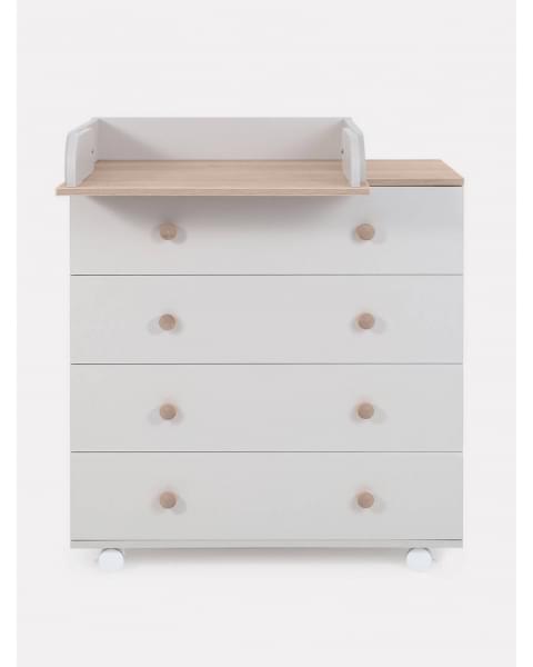 Комод пеленальный Rant Elsa Pro 800/4 с органайзером Crystal beige