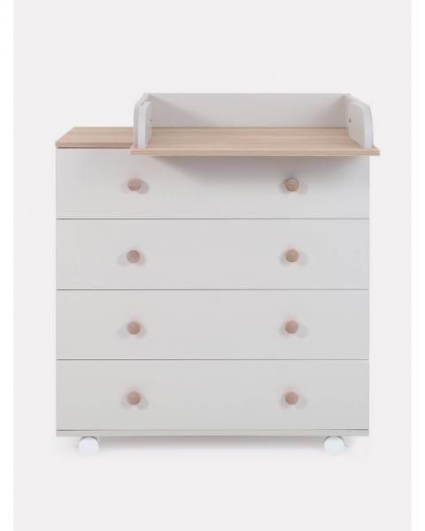 Комод пеленальный Rant Elsa Pro 800/4 с органайзером Crystal beige