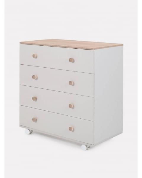 Комод пеленальный Rant Elsa Pro 800/4 с органайзером Crystal beige