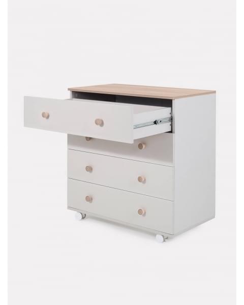 Комод пеленальный Rant Elsa Pro 800/4 с органайзером Crystal beige