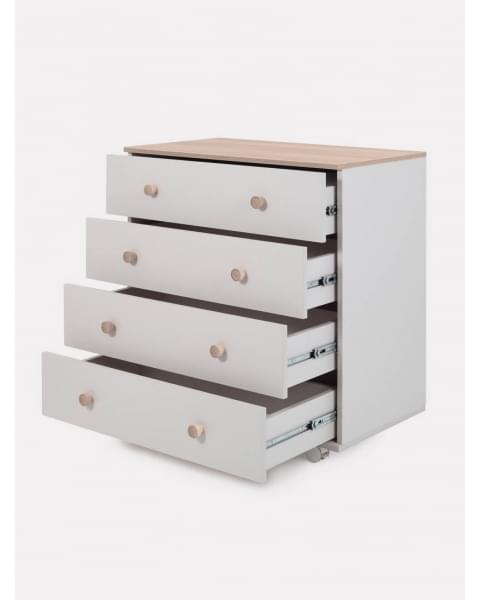 Комод пеленальный Rant Elsa Pro 800/4 с органайзером Crystal beige