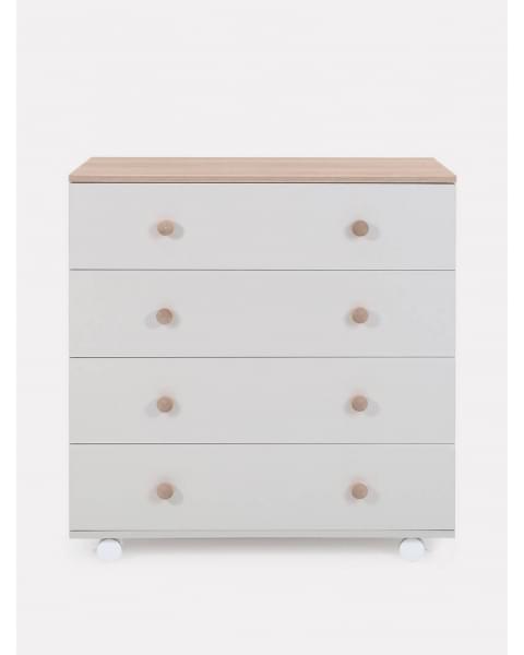 Комод пеленальный Rant Elsa Pro 800/4 с органайзером Crystal beige