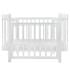 Кровать детская Pituso Olivia (маятник/ящик/автостенка) 120*60 см Белый-Белый