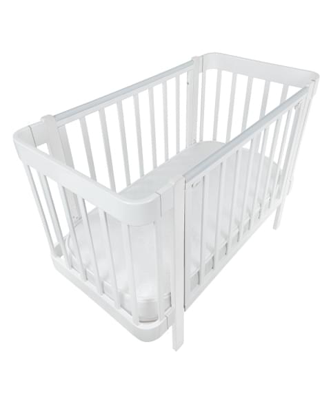 Кровать детская Pituso Olivia (маятник/ящик/автостенка) 120*60 см Белый-Белый