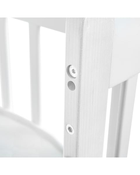 Кровать детская Pituso Olivia (маятник/ящик/автостенка) 120*60 см Белый-Белый