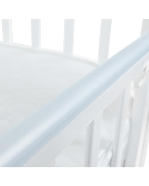 Кровать детская Pituso Olivia (маятник/ящик/автостенка) 120*60 см Белый-Белый