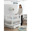 Кровать детская Pituso Olivia (маятник/ящик/автостенка) 120*60 см Белый-Белый