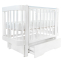 Кровать детская Pituso Olivia (маятник/ящик/автостенка) 120*60 см Белый-Белый