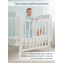 Кровать детская Pituso Olivia (маятник/ящик/автостенка) 120*60 см Белый-Белый