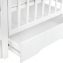 Кровать детская Pituso Olivia (маятник/ящик/автостенка) 120*60 см Белый-Белый