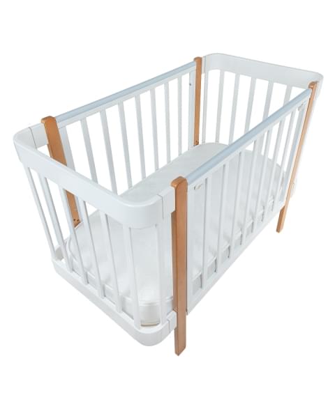 Кровать детская Pituso Olivia (маятник/ящик/автостенка) 120*60 см Белый-Белый