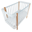 Кровать детская Pituso Olivia (маятник/ящик/автостенка) 120*60 см Белый-Белый