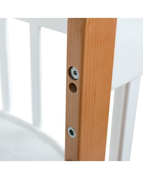 Кровать детская Pituso Olivia (маятник/ящик/автостенка) 120*60 см Белый-Белый