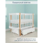 Кровать детская Pituso Olivia (маятник/ящик/автостенка) 120*60 см Белый-Белый