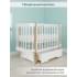Кровать детская Pituso Olivia (маятник/ящик/автостенка) 120*60 см Белый-Белый
