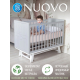 Кровать детская Sweet Baby Nuovo Серый/Белый с маятником