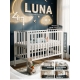 Кровать трансформер 4 в 1 Sweet Baby Luna с матрасом белая