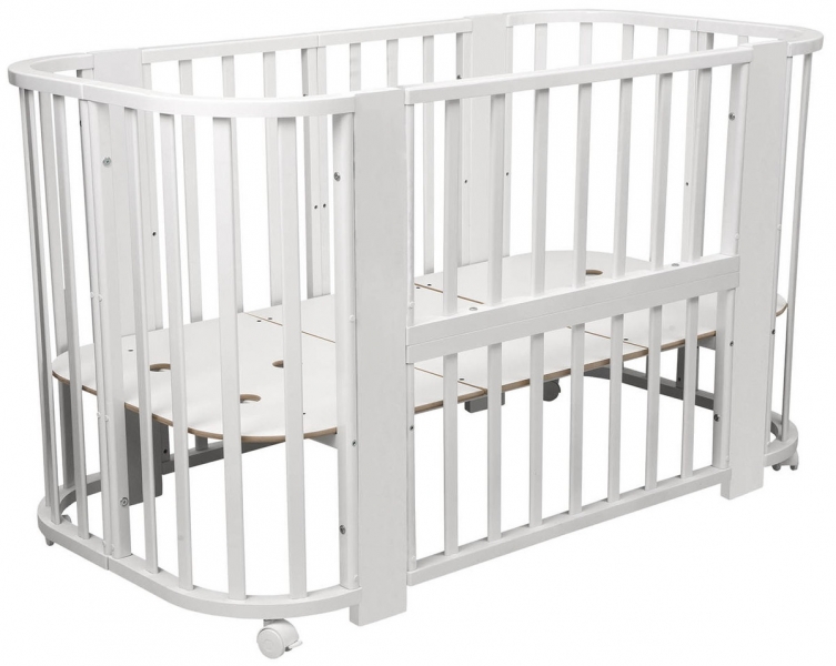 Кроватка-трансформер Indigo Baby Line 5 в 1 белый