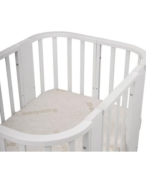 Кроватка-трансформер Indigo Baby Line 5 в 1 белый