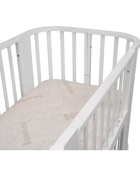 Кроватка-трансформер Indigo Baby Line 5 в 1 белый