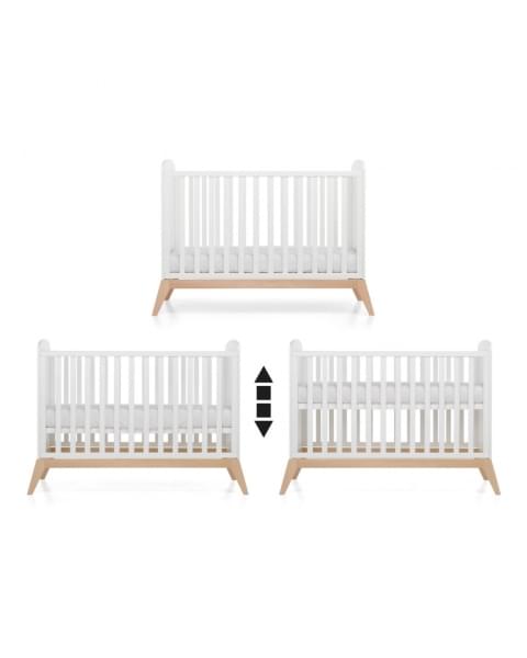 Кроватка детская из бука FOPPAPEDRETTI Bacio Perla 60х120