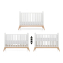 Кроватка детская из бука FOPPAPEDRETTI Bacio Perla 60х120