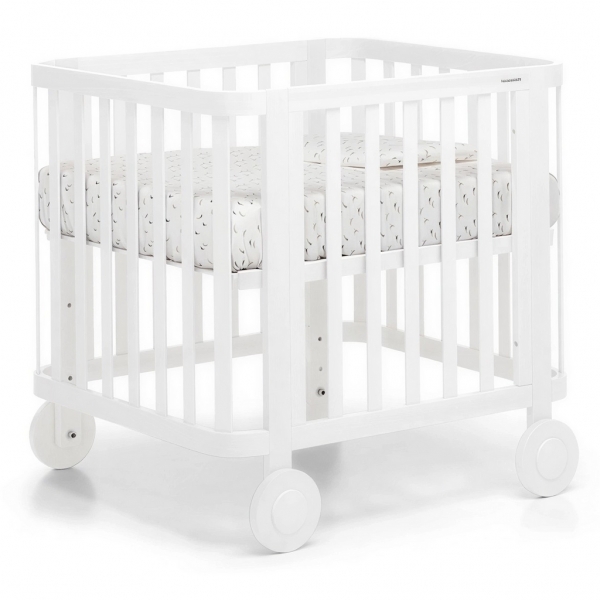Кроватка детская из бука FOPPAPEDRETTI Evo Bianco