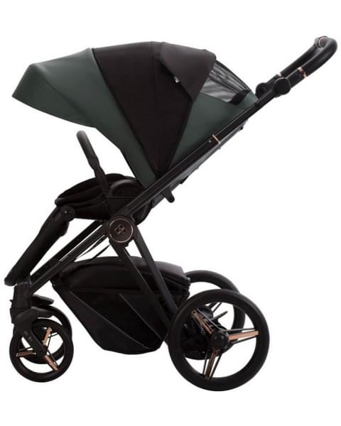 Детская коляска Bebetto Monti Pro 2 в 1 02 Stella т.зеленая кожа