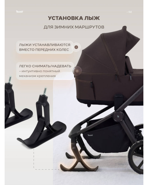 Лыжи для детских колясок RANT FLEX THERM/FORMA, FALCON THERM/X, TEO, CASPIA, GARDA